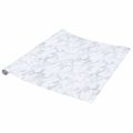 vidaXL Nálepky na nábytok samolepiace mramorové biele 90x500 cm PVC