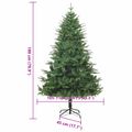 vidaXL Umelý predsvietený vianočný stromček Zelená 180 cm PVC a PE