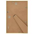 vidaXL Fotorámiky na stenu alebo stôl 3 ks zlaté 28x35 cm MDF