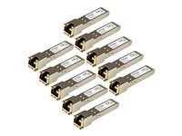 Lifetime Warranty (J8177C10PKST) - Transceiver modul SFP (mini-GBIC) (zodpovedá: HP J8177C) - 1GbE - 1000Base-T - RJ-45 / SFP (mini-GBIC) - až 100 m (balenie 10) - pre HPE 1810, 1910, 20p 10/100/1000, 2610, 3500, 6200; HPE Aruba 2530, 5406; HPE ProCurve 5304