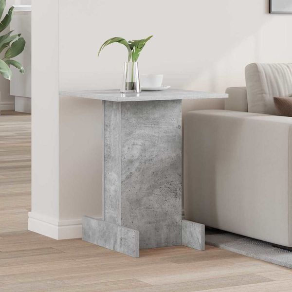 vidaXL Koncový stôl Betónová šedá 44,5 x 45 x 55 cm Kompozitné drevo