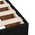 vidaXL LED boxspring posteľ s matracom Čierna 90 x 190 cm Látka