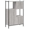 vidaXL Knižnica sivá sonoma 72x28x109 cm kompozitné drevo