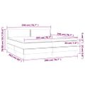 vidaXL Boxspring posteľ s matracom zelená 200x200 cm látka