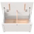 vidaXL Úložný box biely 60x32x45,5 cm masívna borovica