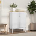 vidaXL Servírovacia skriňa FLORO Biela 70 x 30 x 70,5 cm