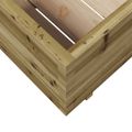 vidaXL Záhradný kvetináč 80x80x49,5 cm impregnovaná borovica