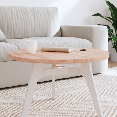 vidaXL Stolová doska Ø70x2,5 cm okrúhla masívny buk