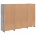 vidaXL Komody s LED svetlami 3 ks sivé sonoma kompozitné drevo