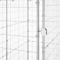 vidaXL Voliéra pre psy pozinkovaná oceľ so strechou 110x220x180 cm