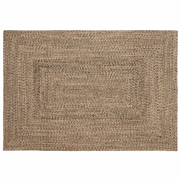 vidaXL Kusové koberce Prírodná a čierna 140 x 200 cm Juta
