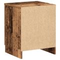 vidaXL Nočné skrinky 2 ks s 2 zásuvkami staré drevo 40x36x50 cm