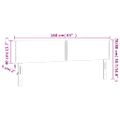 vidaXL Čelo postele s LED sivohnedé 160x5x78/88 cm látka