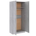 vidaXL Šatník sivý dub sonoma 90x52x200 cm spracované drevo