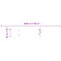 vidaXL Obrubník trávnika 30 ks 20 x 103 cm Antracitová