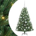 vidaXL Umelý Sklápací Vianočný Stromček Zelená 120 cm PVC a kov