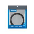 Kábel REBEL 3v1 USB-A - microUSB, USB typu C, Lightning čierny 1m