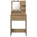 vidaXL Toaletné stolíky do spálne Remeselný dub 80 x 39,6 x 135 cm