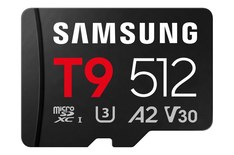 Samsung T9/Micro SDXC/512GB/UHS-I U3 / Class 10/+ Adaptér/Čierna