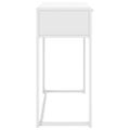 vidaXL Konzolový stolík biela 72x35x75 cm oceľ