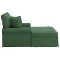 vidaXL Pufa s sukňou 3 ks Jungle Green Kordúrová tkanina