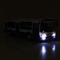 Autobus ktorý hlási zastávky česky 28 cm modrý