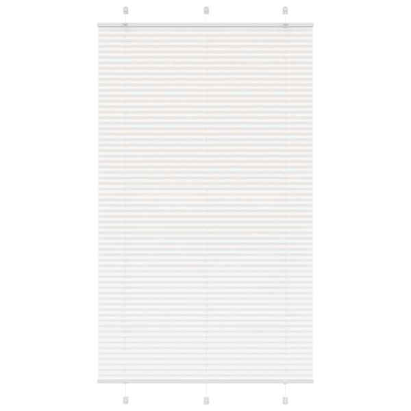 vidaXL plisovaná roleta biela 120x200 cm šírka látky 119,4 cm