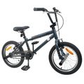vidaXL BMX Bicykel 16 Palcov pre deti vo veku 5-8 rokov Tmavosivá