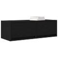 vidaXL TV stolíky 2 ks dub čierne 80x31x25,5 cm kompozitné drevo