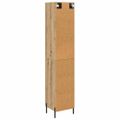 vidaXL Highboard Remeselný dub 34,5 x 34 x 180 cm Kompozitné drevo