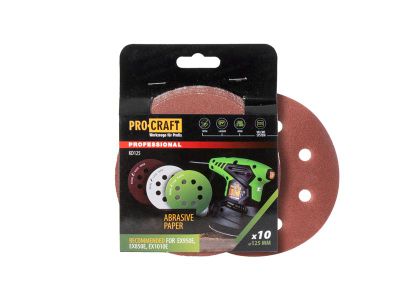Papiere brúsne P40 PROCRAFT KD125 10ks