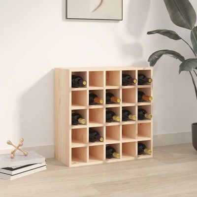 vidaXL Vinotéka 56x25x56 cm masívne borovicové drevo