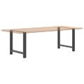 vidaXL Nohy k jedálenskému stolu, antracitové, 2 ks, 80 x (72-73) cm, oceľové