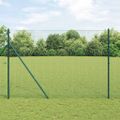 vidaXL Zváraná drôtená ohrada na upevnenie 10 x 1,5 m Zelená Sieťovina