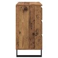 vidaXL Servírovacia skriňa Staré drevo 60 x 35 x 70 cm