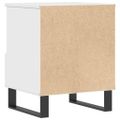 vidaXL Nočné stolíky 2 ks biele 40x35x50 cm kompozitné drevo