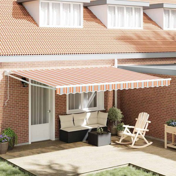 vidaXL Markíza Viacfarebný 450 × 300 cm Polyester a kov