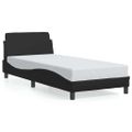 vidaXL Rám postele Dover čierny 90x190 cm umelá koža