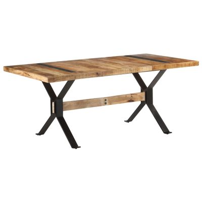 vidaXL Jedálenský stôl 180x90x76 cm, surové mangové drevo