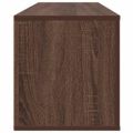 vidaXL Nástenný botník hnedý dub 100x35x38 cm spracované drevo