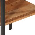 vidaXL Bočný stolík 35x35x45 cm masívne akáciové drevo agát a železo