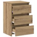vidaXL Nočné skrinky 2 ks Dub Artisan 40x35x62,5 cm Drevo