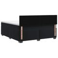 vidaXL Posteľ s boxspringom a matracom a LED Čierna 140 x 200 cm Zamat