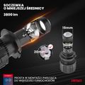 LED žiarovky hlavného svietenia PL Lens Séria H7 AMiO-03668