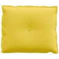 vidaXL Poduška na chrbát Svetložltá 60 x 19 x 50 cm látka