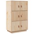 vidaXL Vysoká skrinka 67x40x108,5 cm masívna borovica