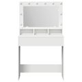 vidaXL Toaletný stolík Biela 78,5 x 41 x 135 cm Kompozitné drevo