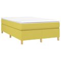 vidaXL Boxspring posteľ s matracom zelená 120x200 cm látka