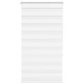 vidaXL Zebra roleta biela 70x150 cm šírka látky 65,9 cm polyester