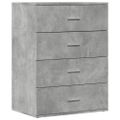 vidaXL Komody 2 ks betónovo sivé 60x39x80 cm kompozitné drevo